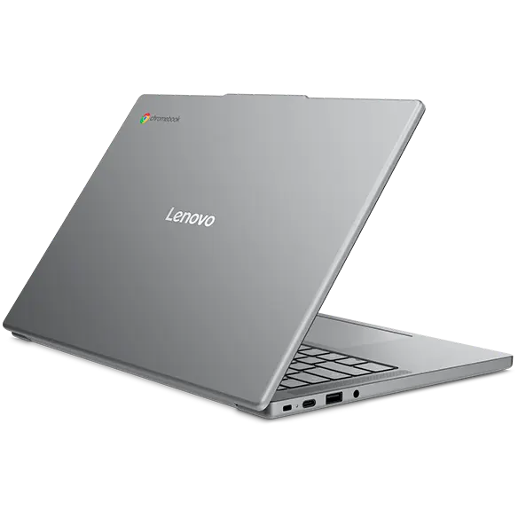 Lenovo Chromebook m Gen 11(14型 MediaTek)を斜め後ろから見たところ