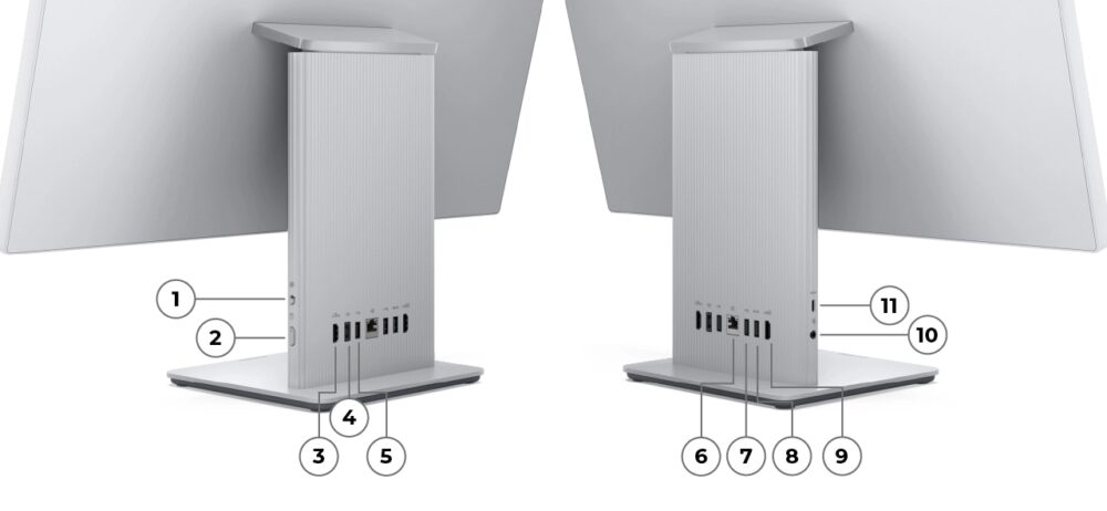 IdeaCentre AIO 27ILL11(27型 Intel)の入出力端子