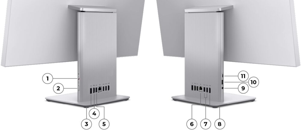 IdeaCentre AIO 27IPH11(27型 Intel)の入出力端子