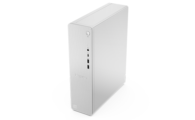 IdeaCentre Tower 08IAS10（Intel）を斜めから見たところ