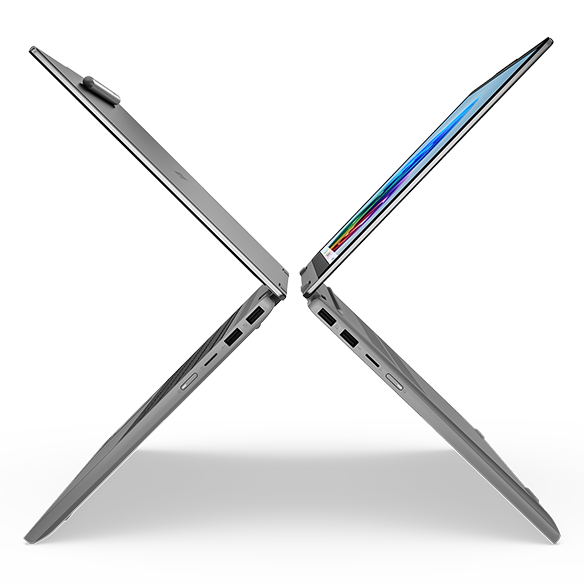 IdeaPad 5a 2-in-1 Gen 11(15.3型 AMD)をテントモードにしたところ