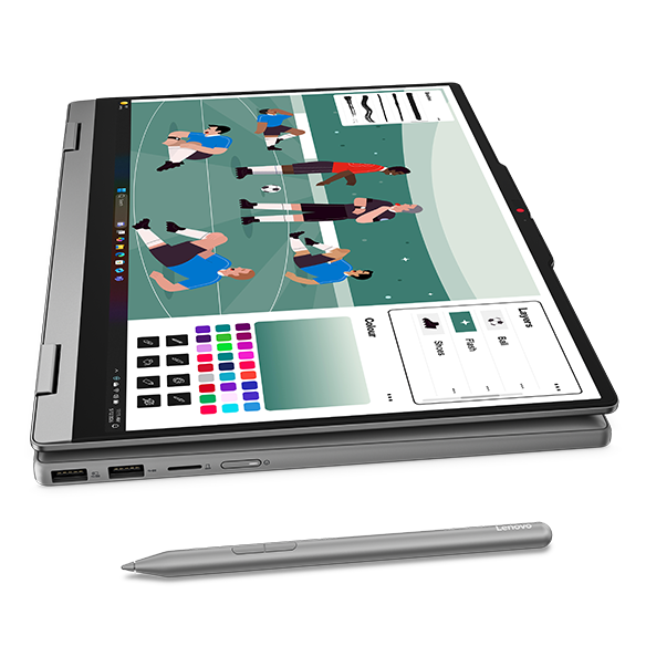 IdeaPad 5i 2-in-1 Gen 11（14型 Core Ultra）のタブレットモード