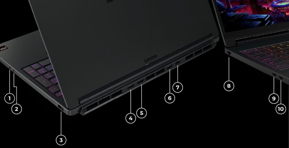 Legion 5a Gen 11の入出力端子