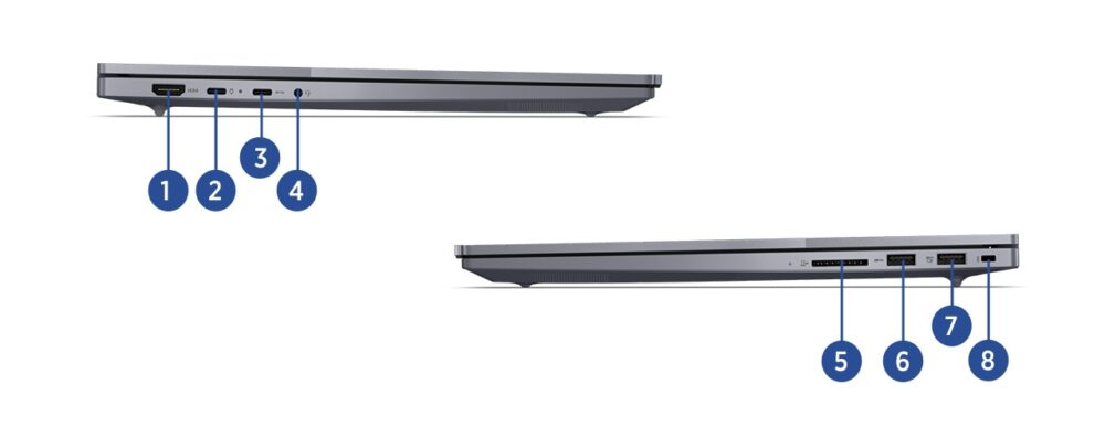 ThinkBook 16 Gen 7 Snapdragon（16型）の入出力端子