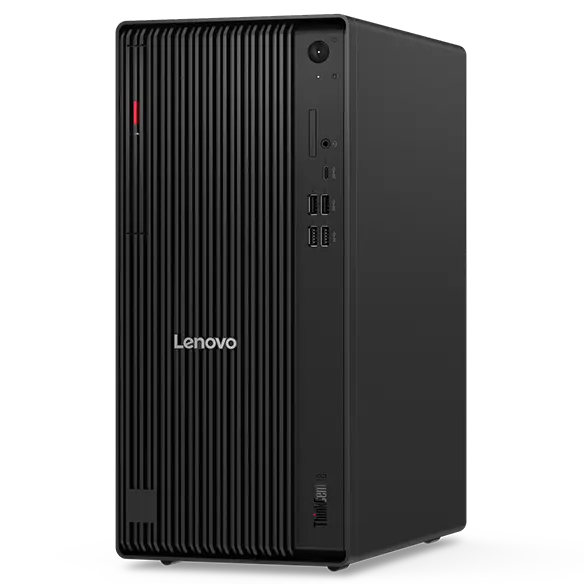 ThinkCentre M90t Tower Gen 6（Intel）の本体を斜め前から見たところ