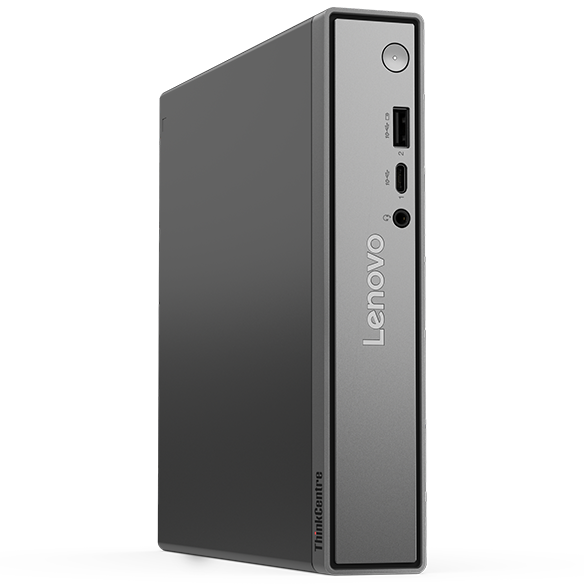 ThinkCentre neo 50q Tiny Gen 7（Intel）を斜めから見たところ