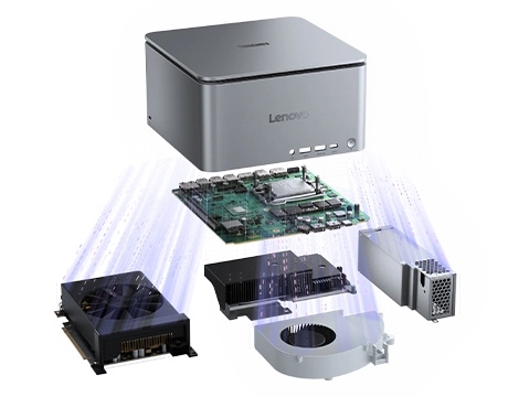 ThinkCentre neo Ultra Gen 2(Intel)の内部構造(分解図)
