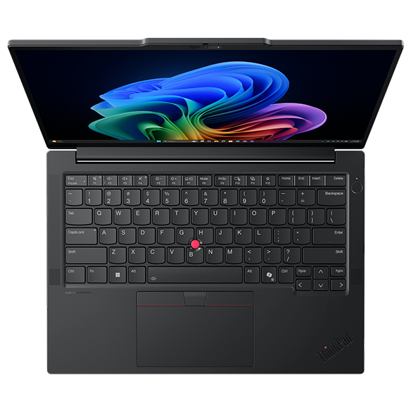 ThinkPad E14 Gen 8(14型 AMD)のキーボードを上から見たところ