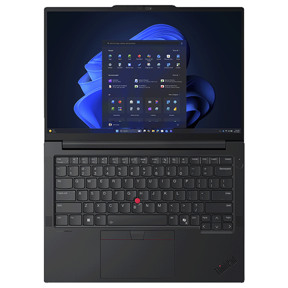 ThinkPad E14 Gen 8 IWLのキーボードを上から見たところ