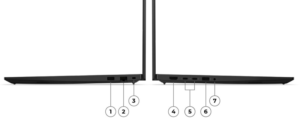 ThinkPad E16 Gen 4(16型 Intel)の側面インターフェース