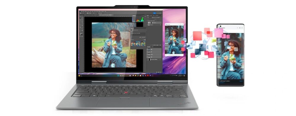 ThinkPad X1 2-in-1 Gen 10 Aura Edition とスマートフォンの連携
