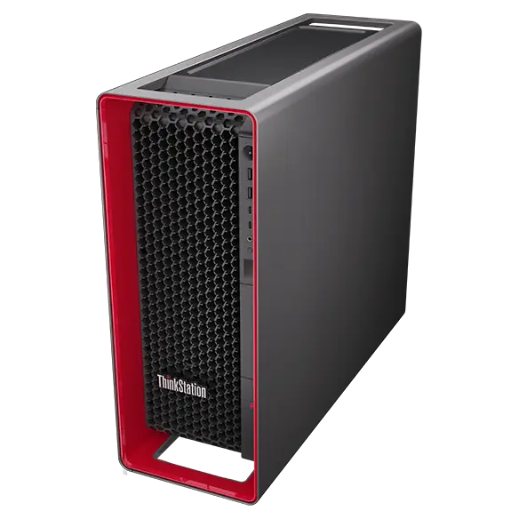 ThinkStation P7（Intel）を斜めから見たところ