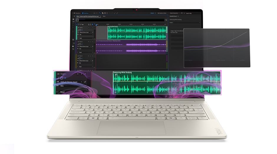 Yoga 7i 2-in-1 Gen 11 Aura Edition（14型 Intel）のキーボードとタッチパッド
