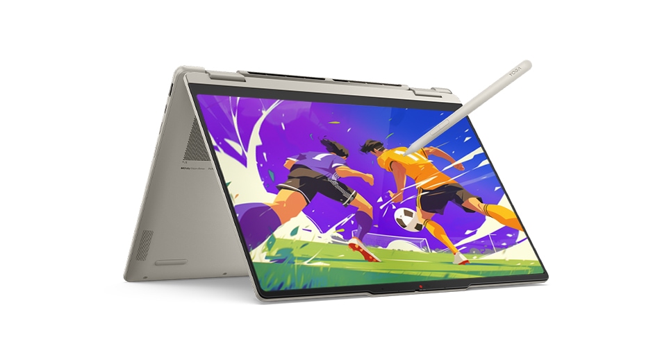 Yoga 7i 2-in-1 Gen 11 Aura Edition（14型 Intel）の薄さがわかる側面