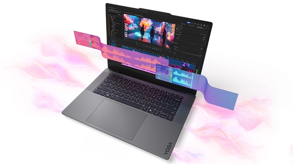 Yoga Pro 7i Gen 11 Aura Edition(15.3型 Intel)の薄さがわかる側面