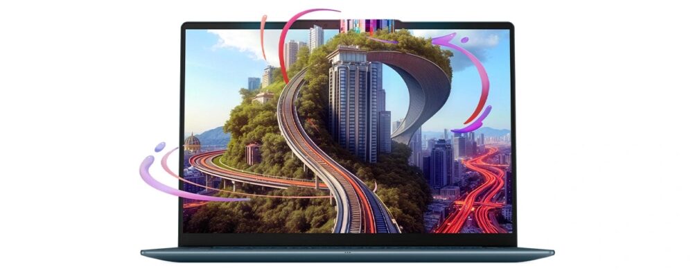 Yoga Slim 7a Gen 11(14型 AMD)の薄さがわかる側面