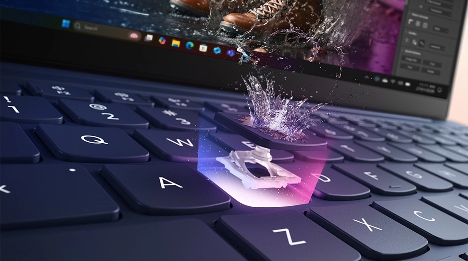 Yoga Slim 7x Gen 11(14型 Snapdragon)のキーボードまわり